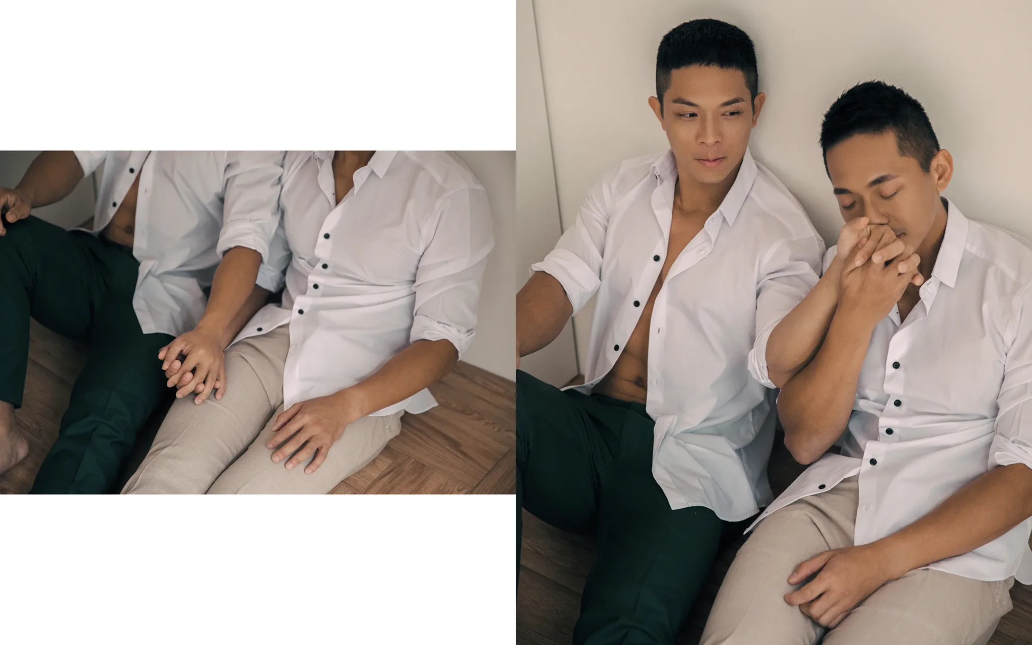 宇宙拿鐵 Lattefotos 質感婚紗：捕捉男人之間最純粹的陪伴質地。