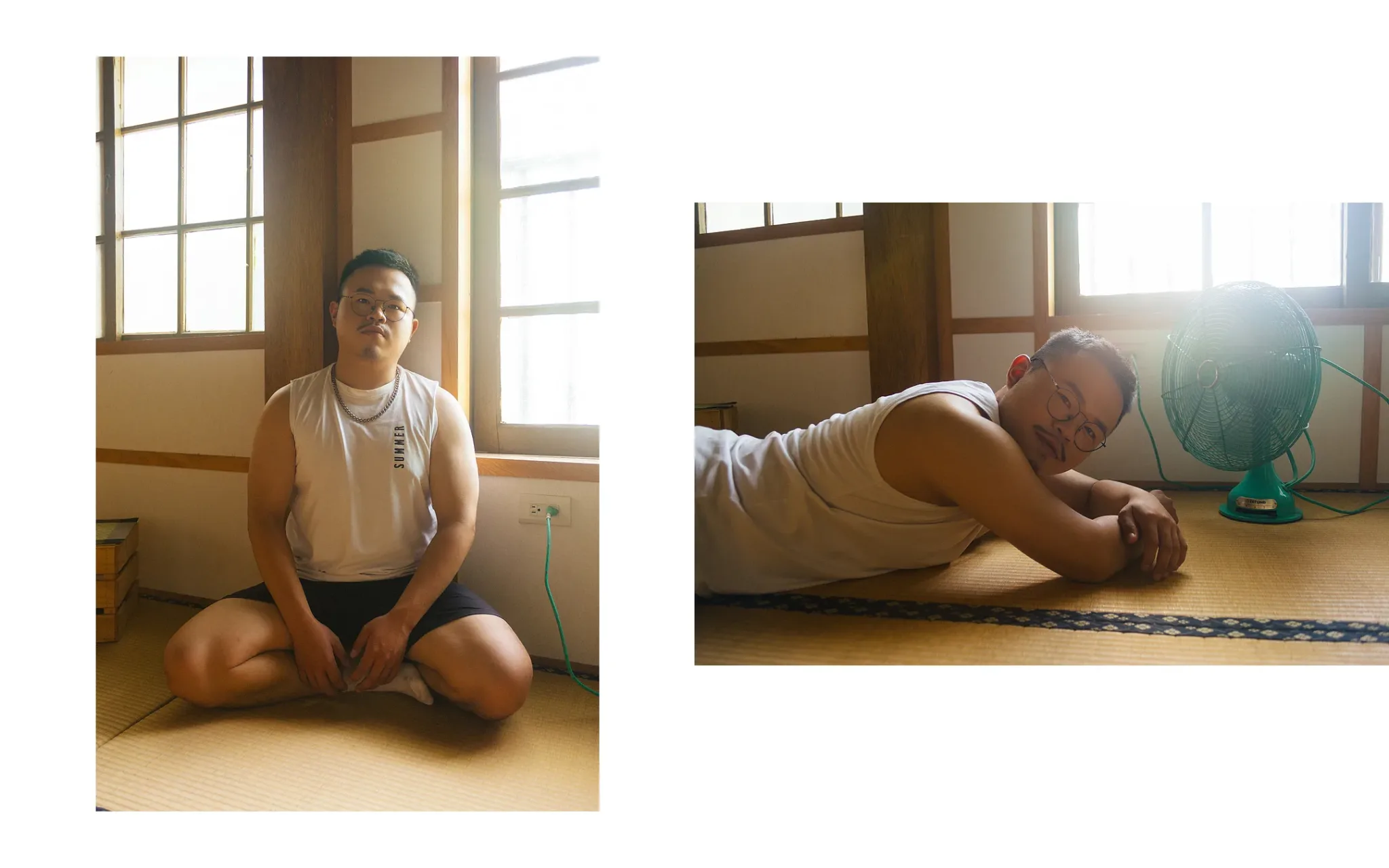 和室氛圍 × 黃昏光影 × 榻榻米攝影 | 台中 | 男性寫真 | 宇宙拿鐵 