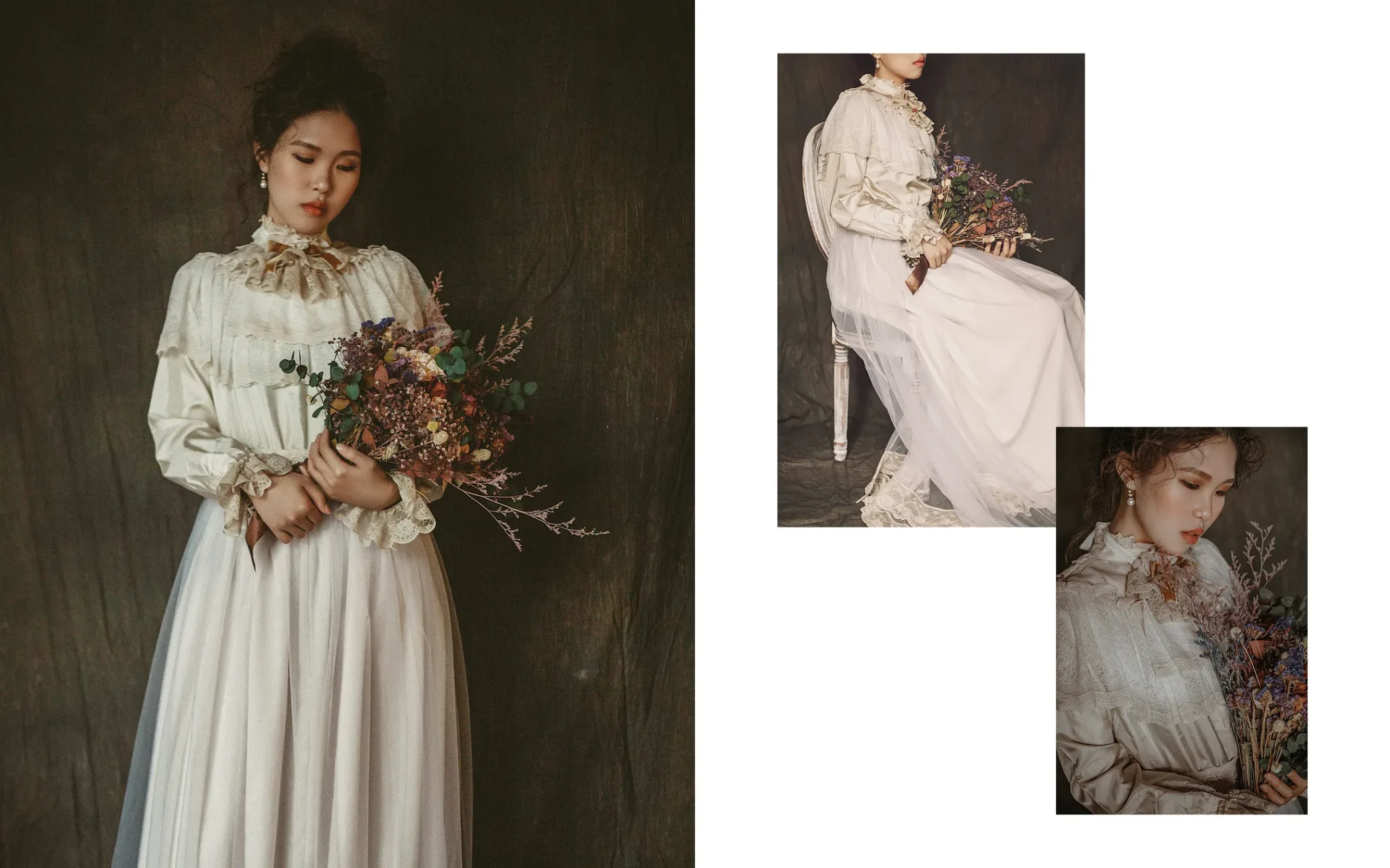 寧靜復古蕾絲肖像| 台中 | 女性寫真 | 宇宙拿鐵 